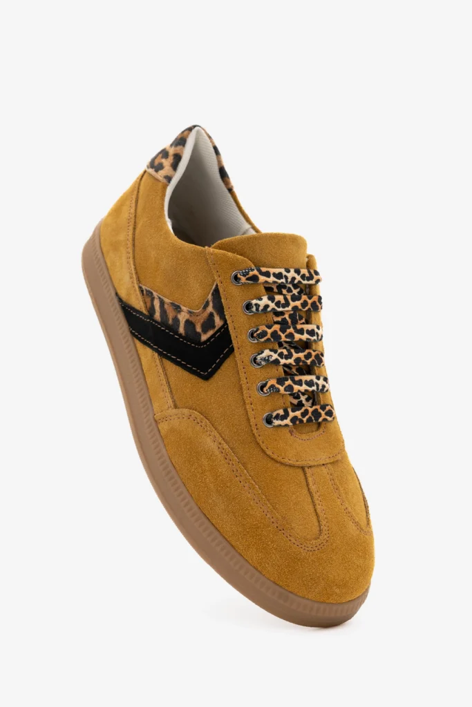 Velur patike mustard