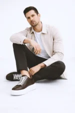 Tamno braon kožne patike