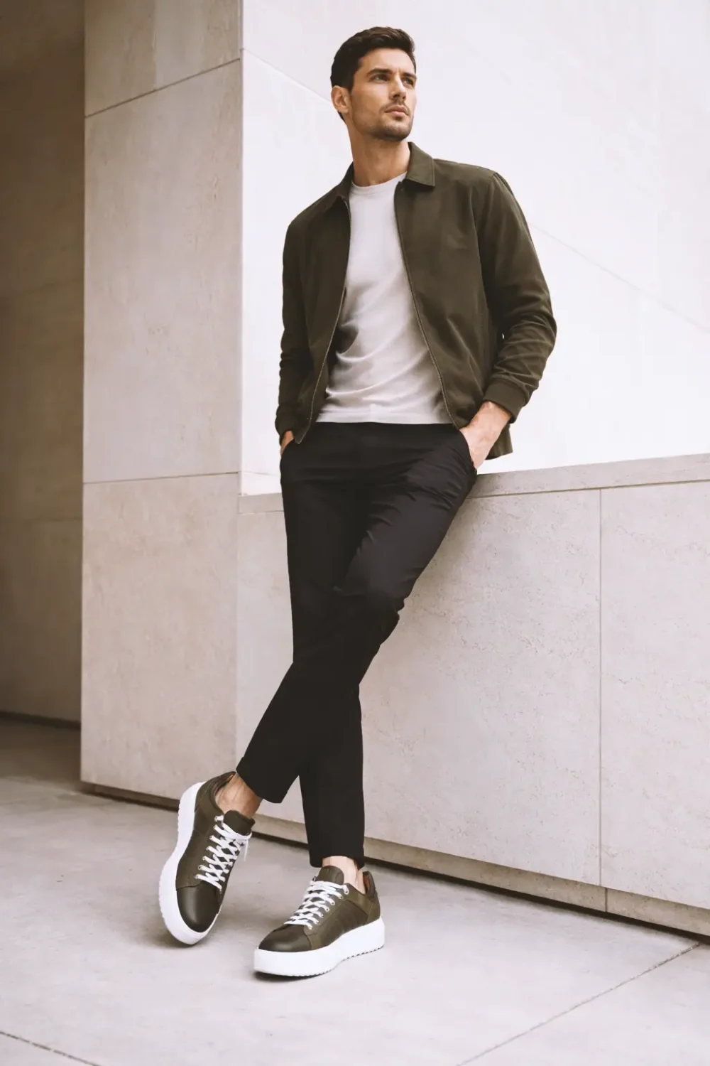 Maslinaste platform patike